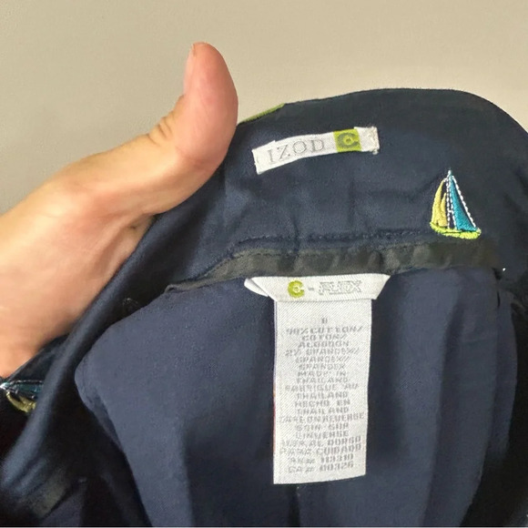 IZOD G-flex cotton golf skort skirt with shorts casual wear coastal design Sz 8 - Picture 4 of 10